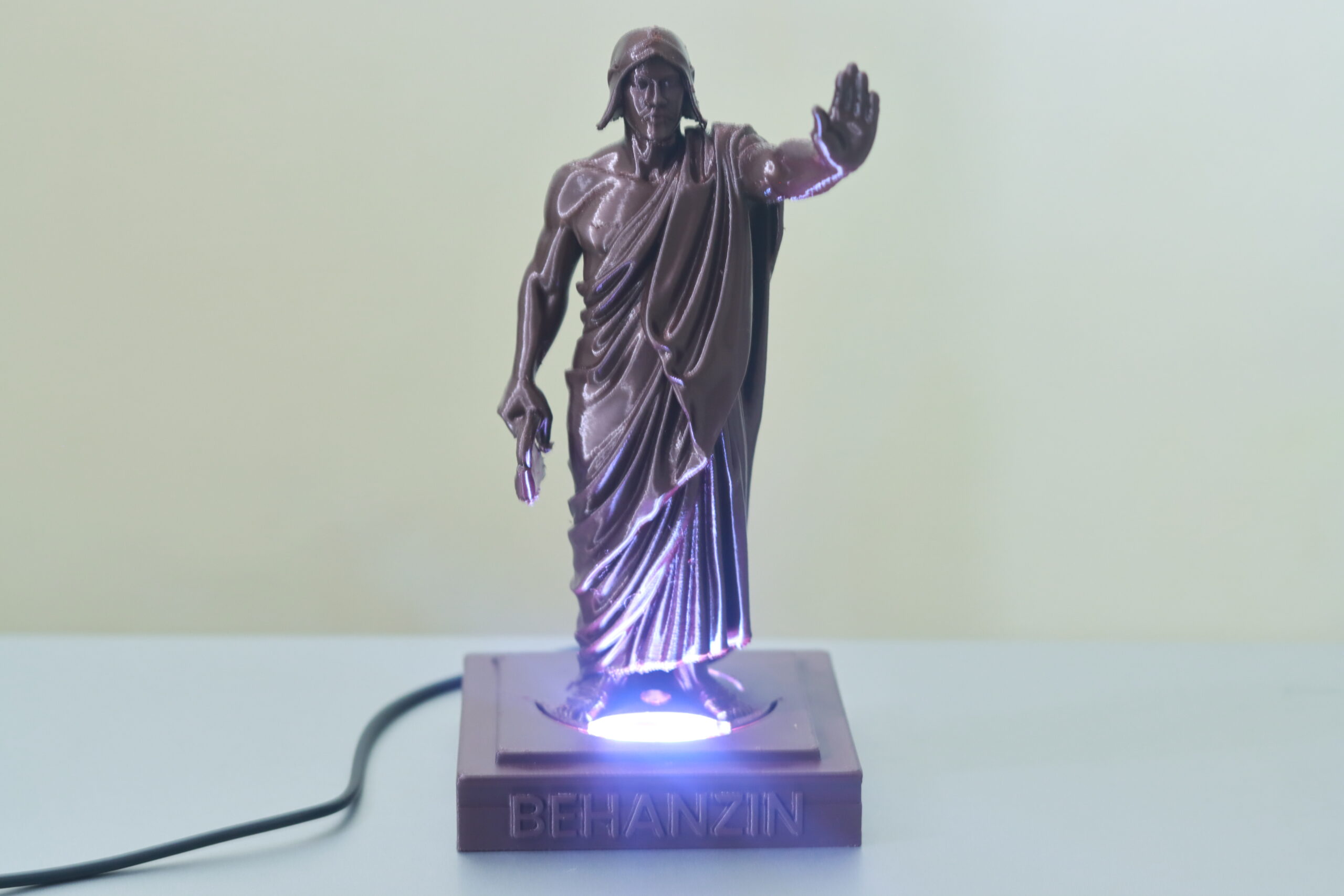 👑 Roi Béhanzin Édition Prestige – Une Légende Africaine Illuminée ✨